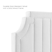 Alyona Channel Tufted Performance Velvet Twin Headboard - White - MOD10044