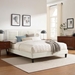 Sofia Channel Tufted Performance Velvet Queen Platform Bed - White - Style A - MOD10077