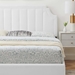 Sienna Performance Velvet Queen Platform Bed - White - Style B - MOD10171