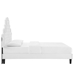 Gwyneth Tufted Performance Velvet Queen Platform Bed - White - Style A - MOD10182