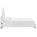 Gwyneth Tufted Performance Velvet Queen Platform Bed - White - Style C - MOD10199