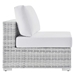 Convene Outdoor Patio Armless Chair - Light Gray White - MOD10311