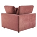 Commix Down Filled Overstuffed Performance Velvet 8-Piece Sectional Sofa - Dusty Rose - MOD10372