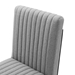 Indulge Channel Tufted Fabric Dining Chairs - Set of 2 - Light Gray - MOD10396