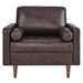 Valour Leather Armchair - Brown - MOD10426