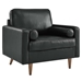 Valour Leather Armchair - Black - MOD10427