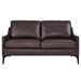 Corland Leather Loveseat - Brown - MOD10428