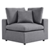 Commix Sunbrella® Outdoor Patio Corner Chair - Gray