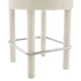 Toulouse Boucle Fabric Counter Stool - Ivory Silver - MOD10454