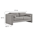 Visible Boucle Fabric Sofa - Light Gray - MOD10455