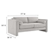 Visible Fabric Sofa - Light Gray - MOD10458