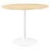 Lippa 36" Round Wood Grain Dining Table - White Natural
