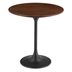 Lippa 20" Round Wood Grain Side Table - Black Walnut