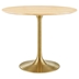 Lippa 36" Round Wood Grain Dining Table - Gold Natural