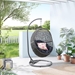 Encase Outdoor Patio Rattan Swing Chair - Gray Navy - MOD10686