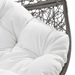 Encase Outdoor Patio Rattan Swing Chair - Gray White - MOD10688