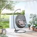 Encase Outdoor Patio Rattan Swing Chair - Gray Gray - MOD10689