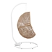 Encase Outdoor Patio Rattan Swing Chair - Cappuccino White - MOD10690