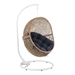 Encase Outdoor Patio Rattan Swing Chair - Cappuccino Navy - MOD10691