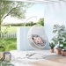 Encase Outdoor Patio Rattan Swing Chair - White Gray - MOD10693