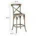 Gear Counter Stool - Gray - Style A - MOD10694
