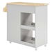 Culinary Kitchen Cart With Spice Rack - Light Gray Natural - MOD10758