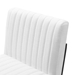 Indulge Channel Tufted Fabric Bar Stools - White - MOD11166