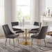 Lippa 48" Round Terrazzo Dining Table - Gold White - MOD11247