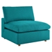 Commix Down Filled Overstuffed 6-Piece Sectional Sofa - Teal - MOD11297
