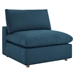 Commix Down Filled Overstuffed 6-Piece Sectional Sofa - Azure - MOD11319