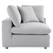 Commix Down Filled Overstuffed 6-Piece Sectional Sofa - Light Gray - Style A - MOD11323