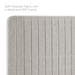 Milenna Channel Tufted Upholstered Fabric Twin Headboard - Oatmeal - MOD11431