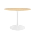Lippa 40" Round Wood Grain Dining Table - White Natural