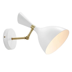 Declare Adjustable Wall Sconce - White 