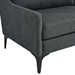 Corland Upholstered Fabric Sofa - Charcoal - MOD11743