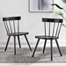 Sutter Wood Dining Side Chair Set of 2 - Black - MOD11788