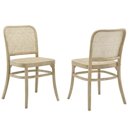 Winona Wood Dining Side Chair Set of 2 - Gray 