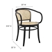 Oliana Wood Dining Armchair Set of 2 - Black - MOD11807