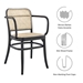 Winona Wood Dining Chair Set of 2 - Black - MOD11811