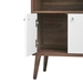 Transmit Display Cabinet Bookshelf - Walnut White - MOD11960