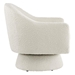 Astral Boucle Fabric Swivel Chair - Ivory - MOD12024