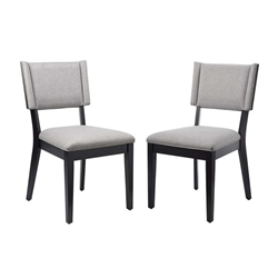 Esquire Dining Chairs - Set of 2 - Light Gray 