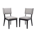 Esquire Dining Chairs - Set of 2 - Light Gray - MOD12097