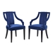 Virtue Performance Velvet Dining Chairs - Set of 2 - Navy - MOD12103