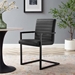 Savoy Vegan Leather Dining Chairs - Set of 2 - Black - MOD12109