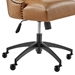 Empower Channel Tufted Vegan Leather Office Chair - Black Tan - MOD12126