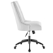 Empower Channel Tufted Vegan Leather Office Chair - Black White - MOD12128