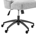 Empower Channel Tufted Fabric Office Chair - Black Light Gray - MOD12132