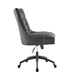 Regent Tufted Fabric Office Chair - Black Gray - MOD12136