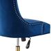 Regent Tufted Performance Velvet Office Chair - Gold Navy - MOD12137